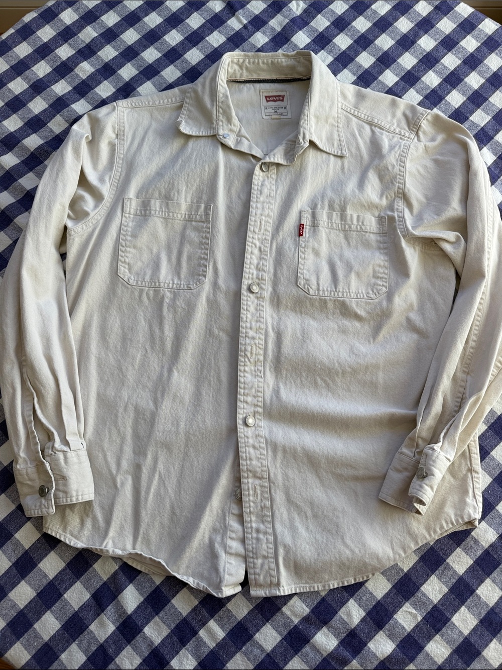 Levi's Men's Rivet Plaster Long-Sleeve Button-Denim Shirt